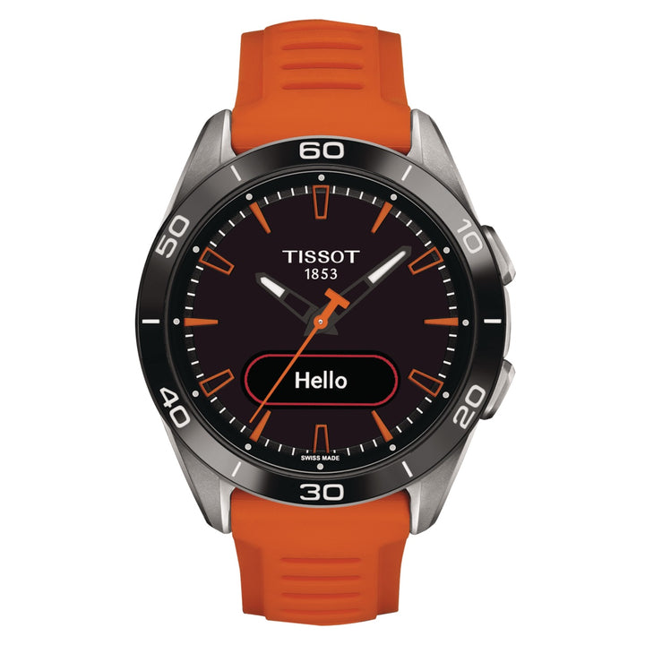 Часы Tissot T-Touch Connect Sport 43,75 мм оранжевый кварцевый титан T153.420.47.051.02