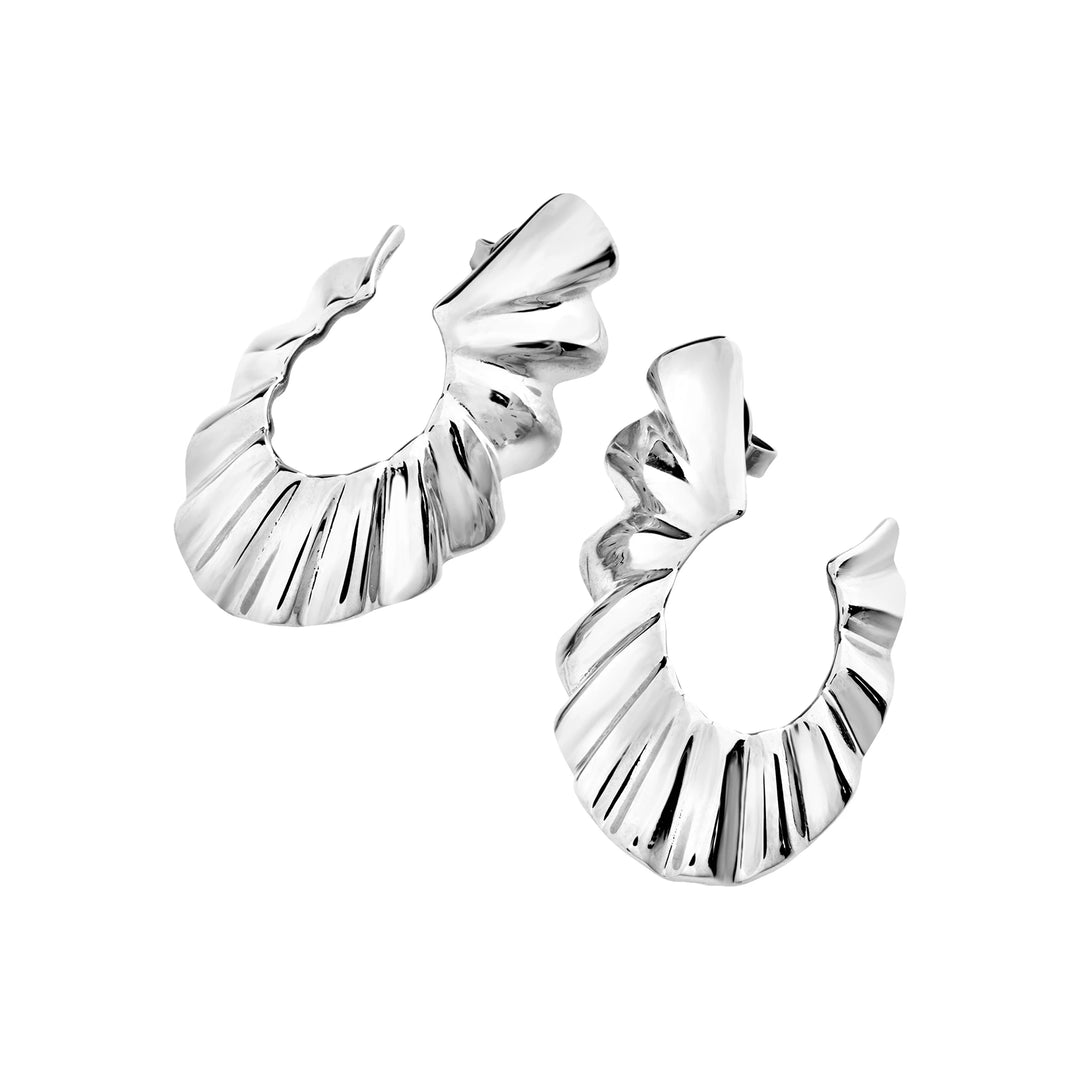 Breil plissè steel earrings tj3793