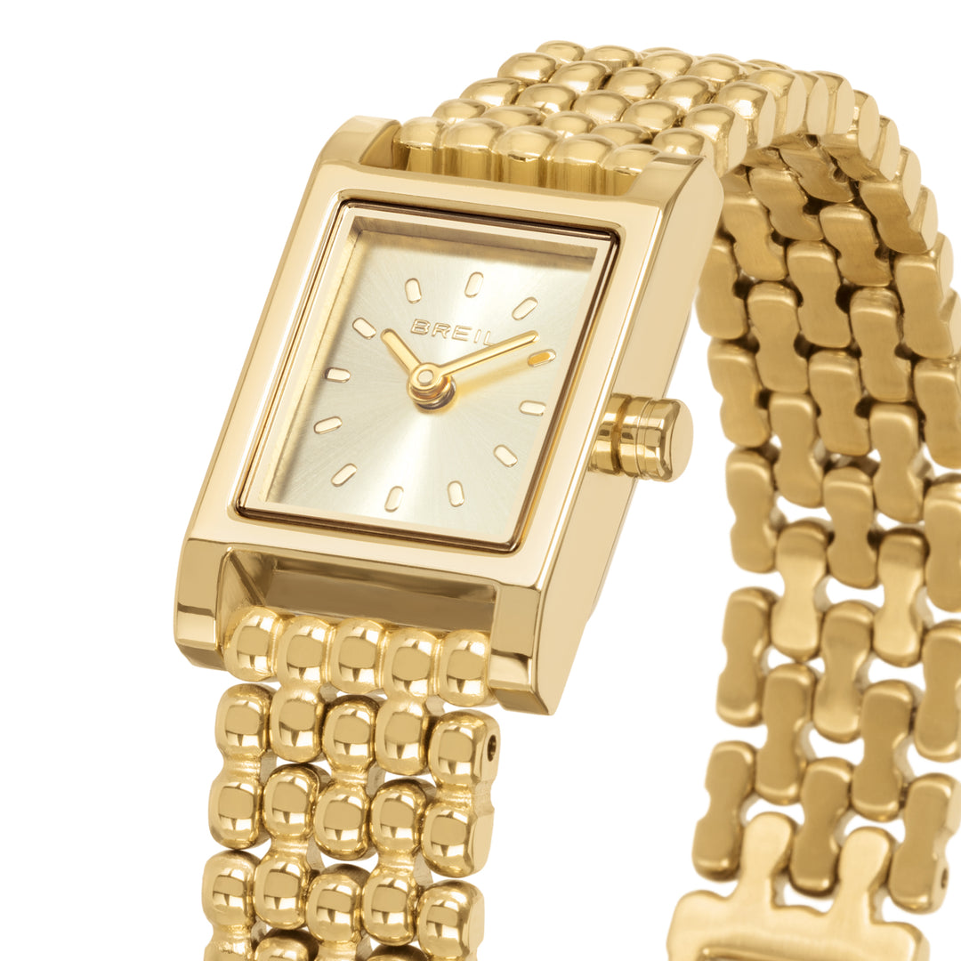 Breil Watch Decure 16x25 мм кварцевая стальная Pvd Gold Tw2105