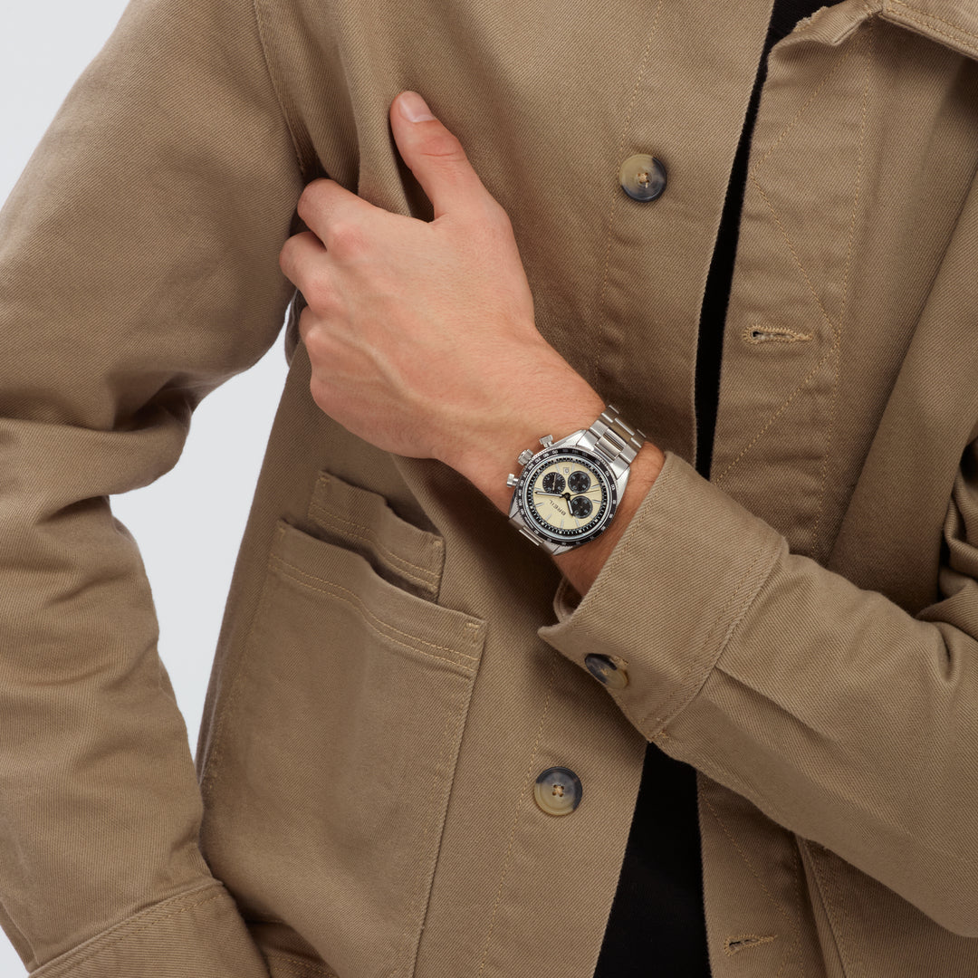 Breil Vanguard Chrono 43 мм бежевый кварц Vanguard Tw2109