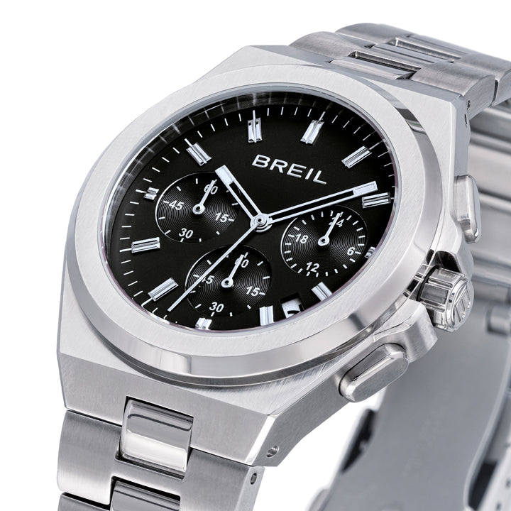 Breil Apex Chrono 40 -мм часы Black Quartz Steel Tw2111