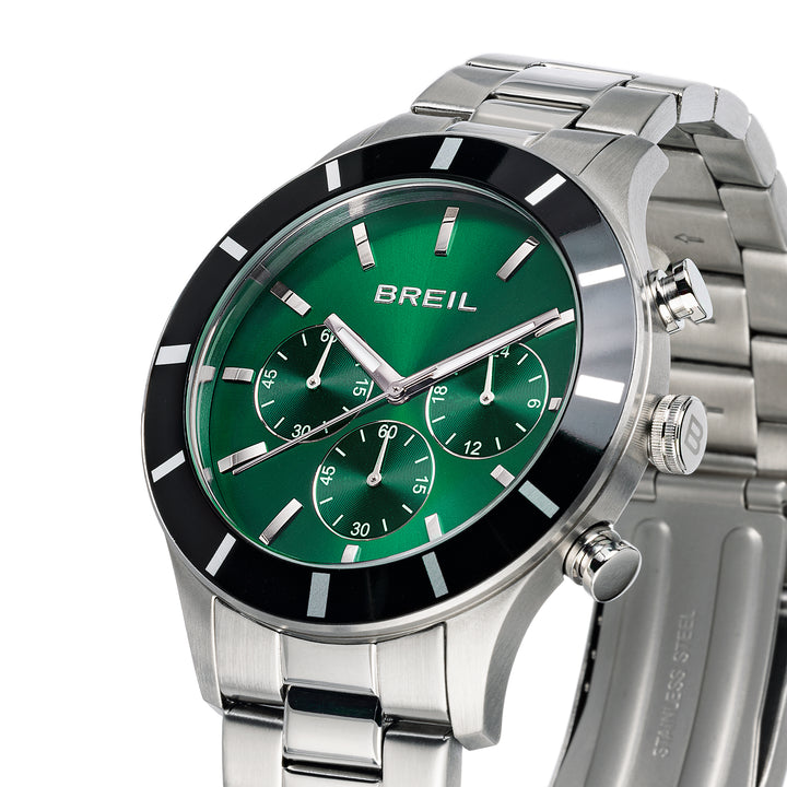 Breil Clock Remixer Chrono 42 мм зеленый кварц сталь TW2115