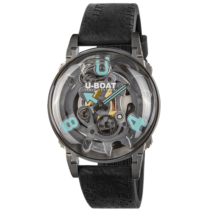 U-Boat U-65 SS Turquoise 44mm Slopper Quartz Steel U-3352