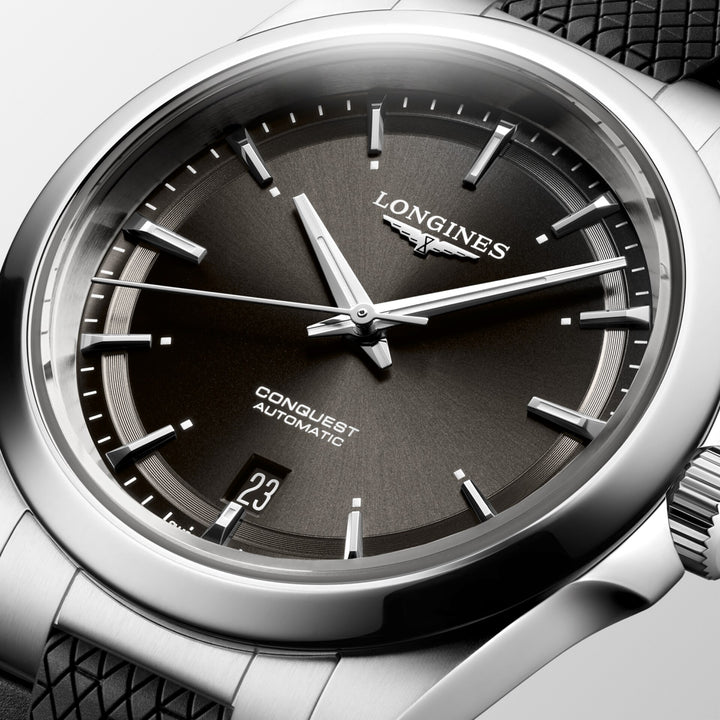 LONGINES CONQUEST 38MM WATCH Automatic Black Steel L3.720.4.52.9