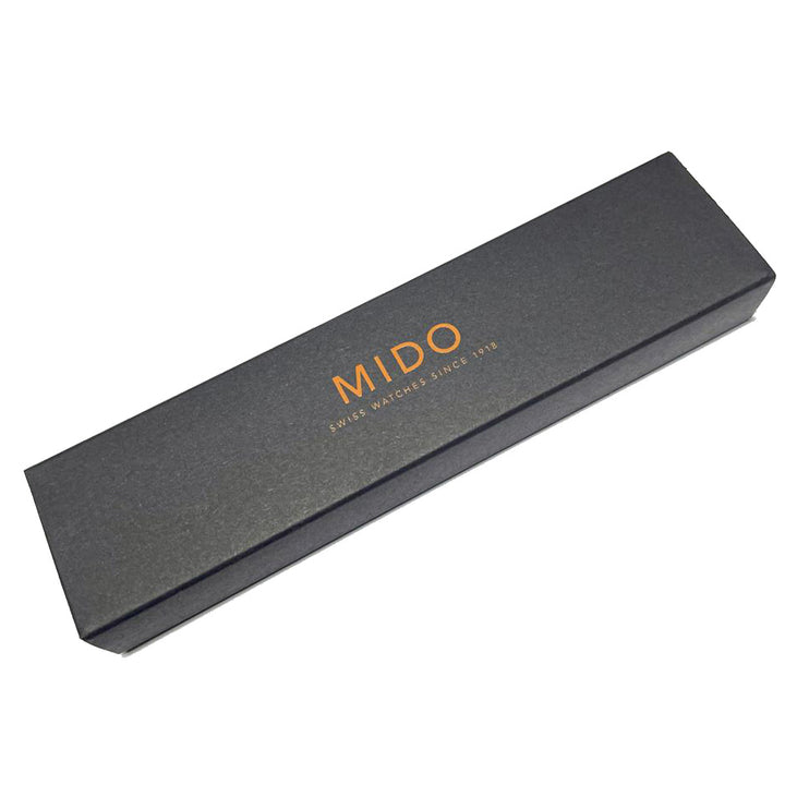 Мидо стальной шариковая ручка и черная кожа MIDO-BP