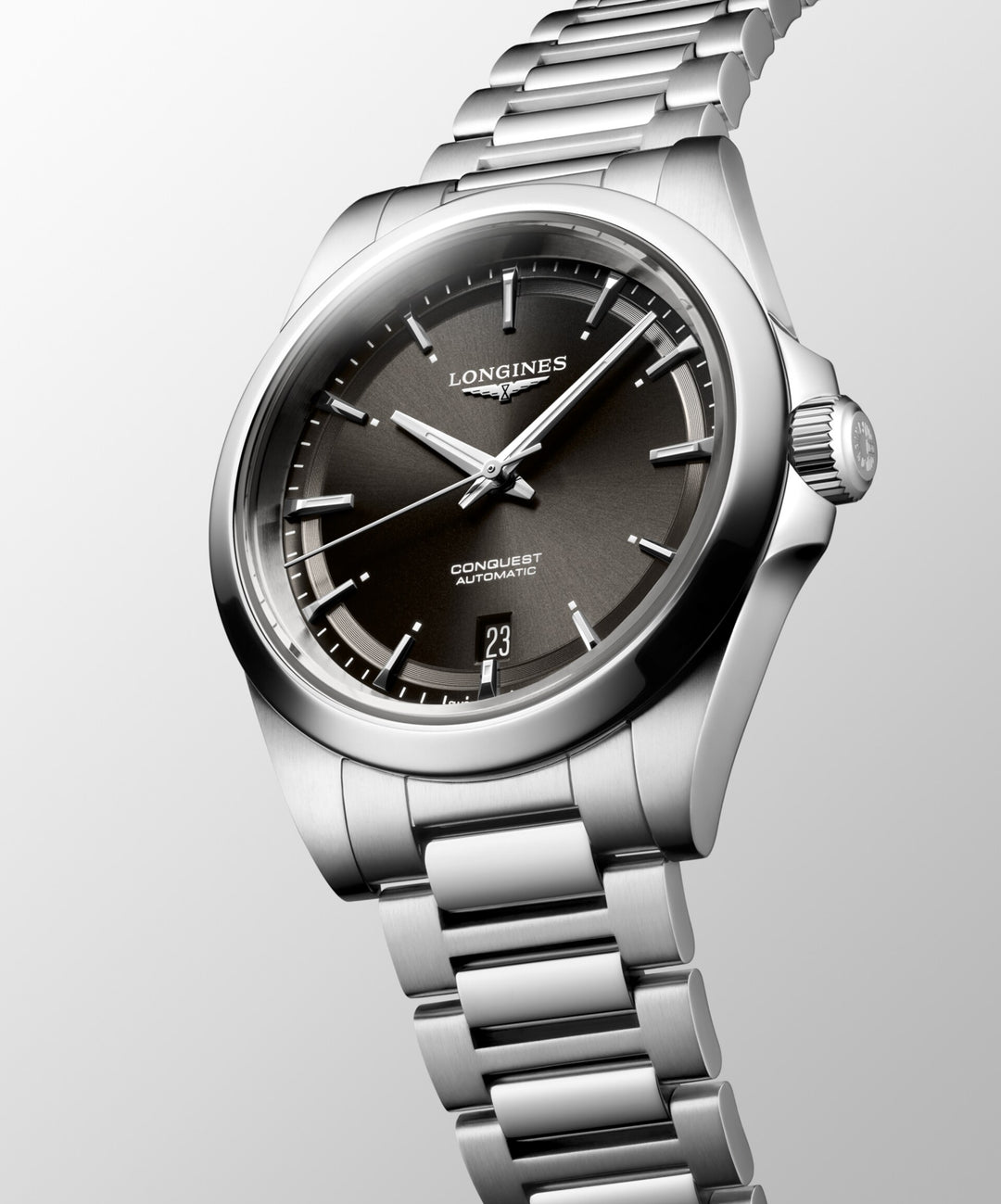 LONGINES CONQUEST 38mm Watch Automatic Black Steel L3.720.4.52.6
