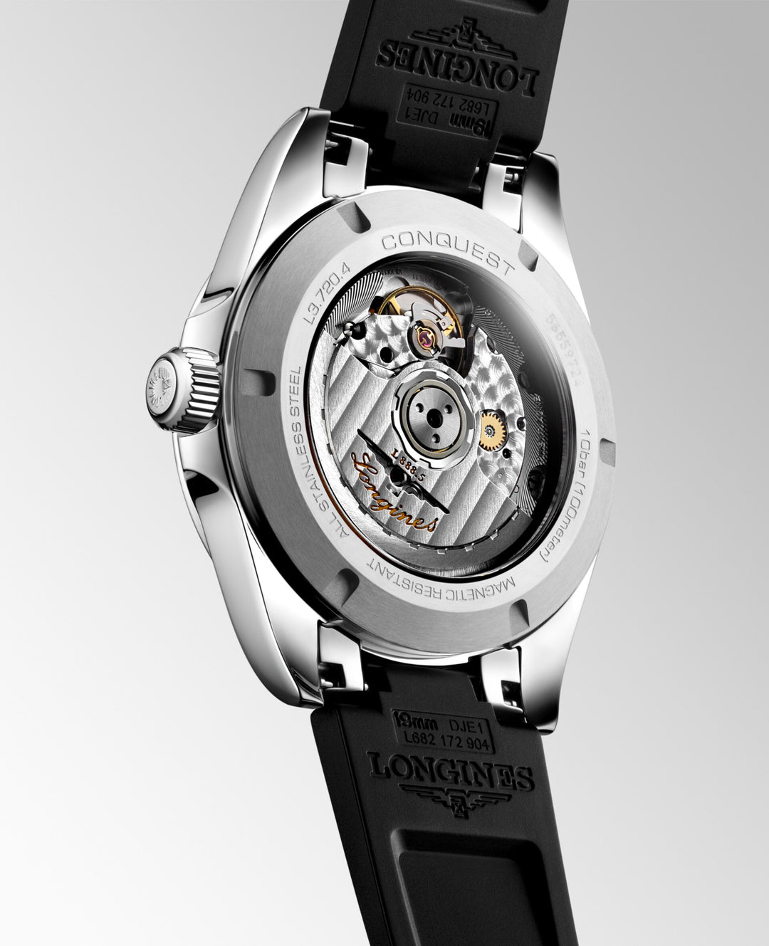 LONGINES CONQUEST 38MM WATCH Automatic Black Steel L3.720.4.52.9