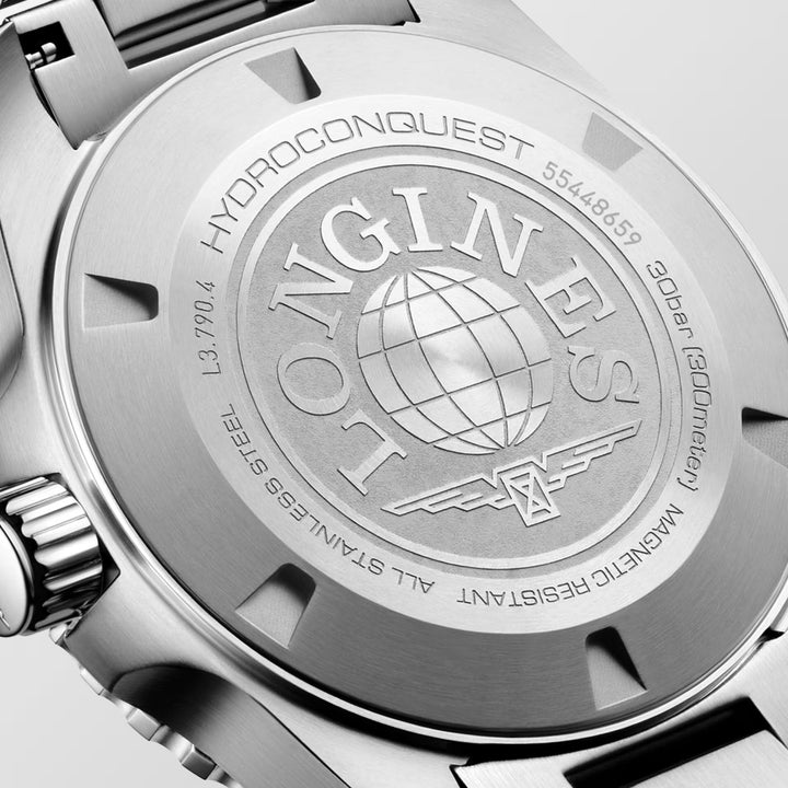 Часы Longines Hydroconquest GMT 41mm зеленая автоматическая сталь L3.790.4.06.6