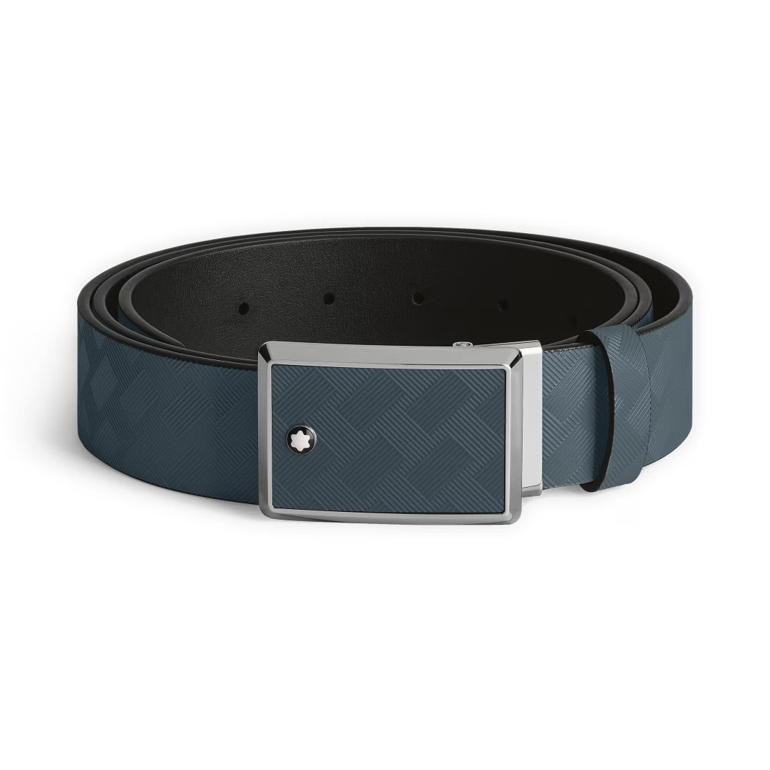 Montblanc Extreme 3.0 belt leather avionic blue 35mm 199104