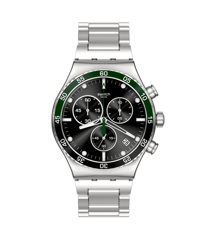 Swatch Dark Green Irony Originals Ирония Chrono 43mm yvs506g