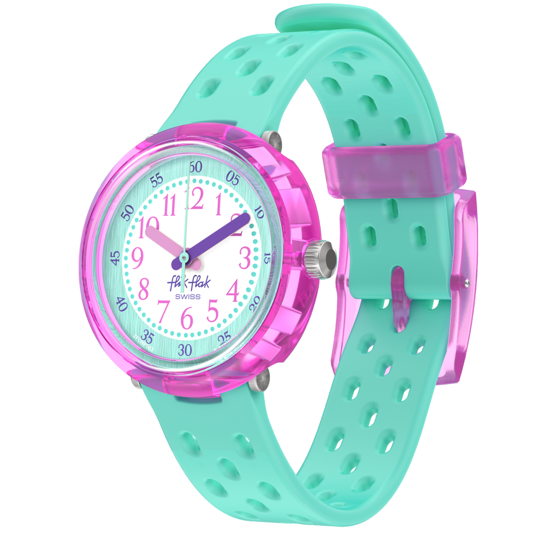 Flik Flak Fizz Watch в мяте Bubby Wrates 32mm fcnp003