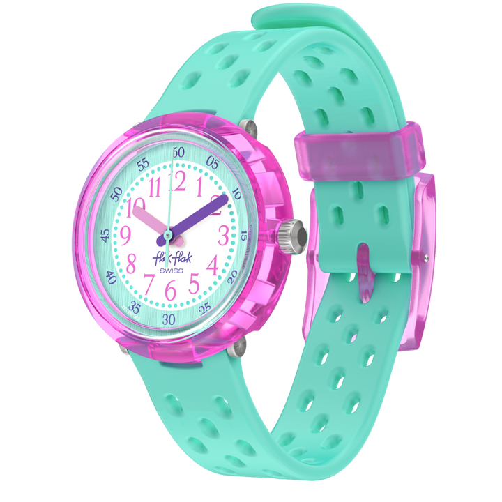 Flik Flak Fizz Watch в мяте Bubby Wrates 32mm fcnp003