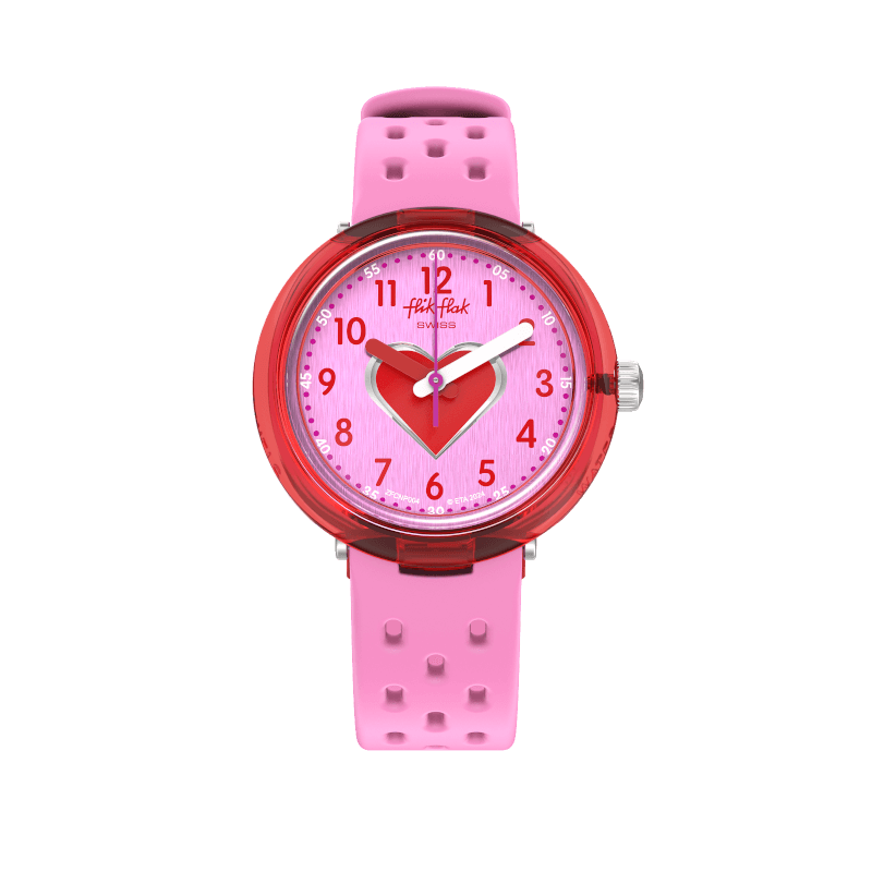 Flik Flak Fizz watch in Pink Bubby Hours 32mm fcnp004