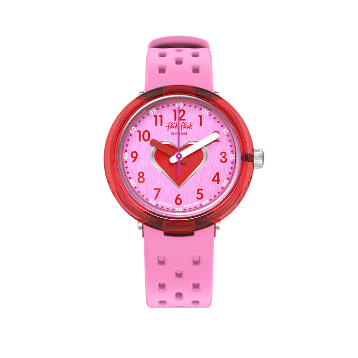 Flik flak fizz watch в розовых часах Bubby 32mm fcnp004