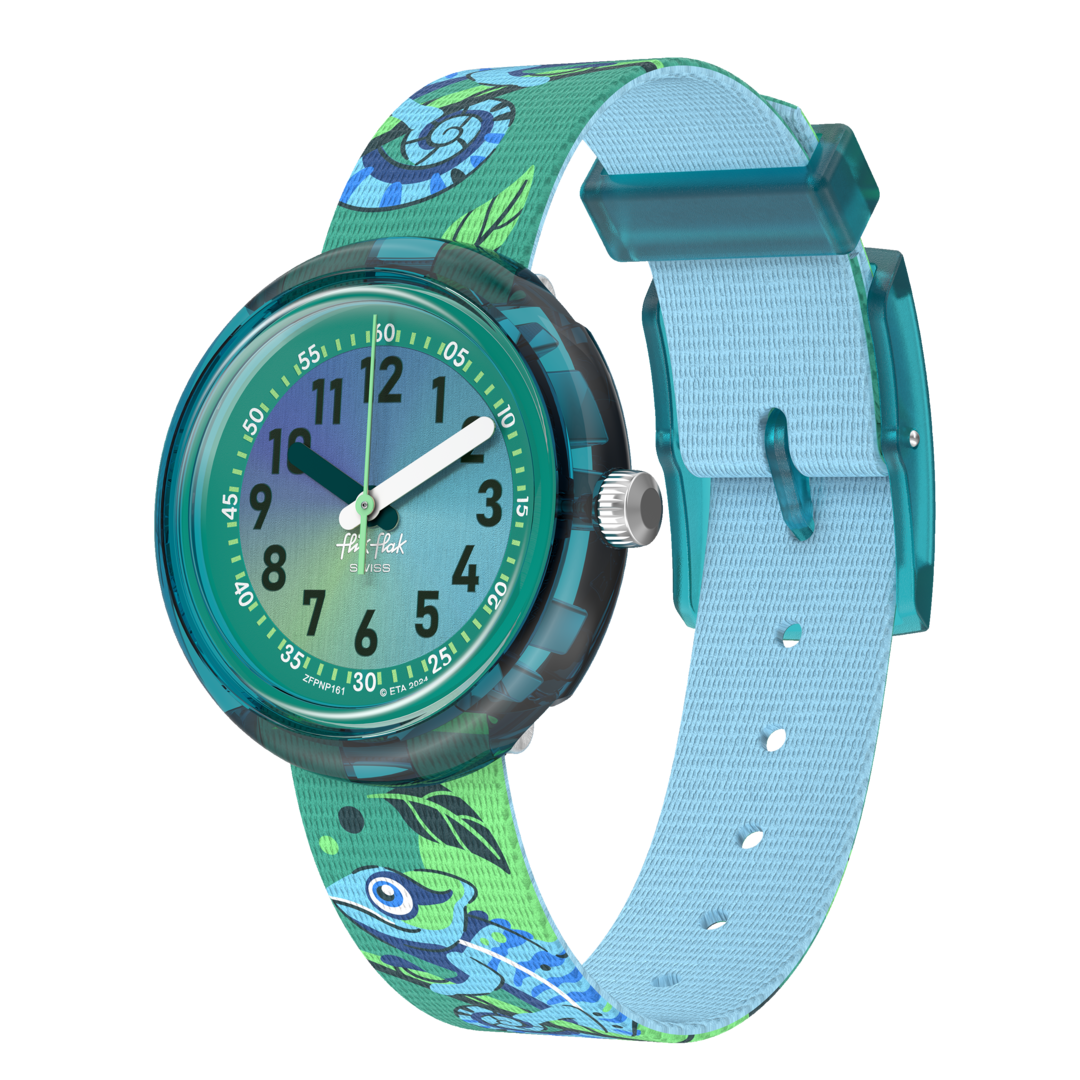 Flik Flak Camo Friends Friends Fur-Ever 32mm FPNP161 watch