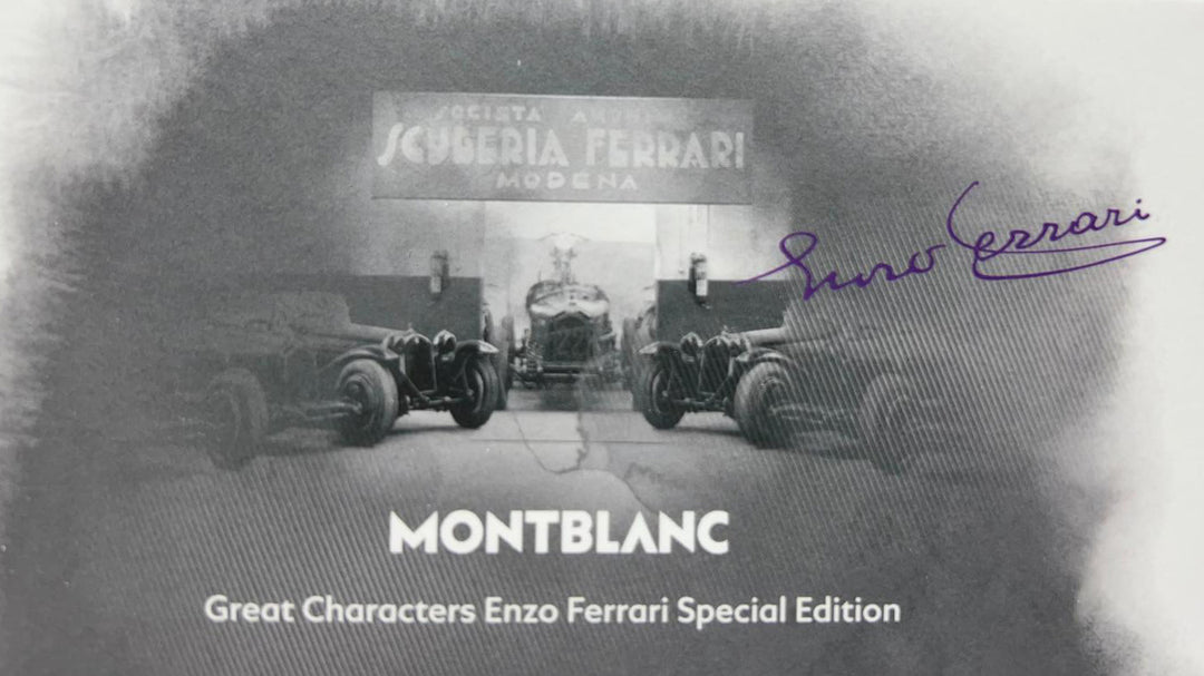 Montblanc Roller Great Charat персонажи Enzo Ferrari Special Edition Yellow Modena 13062