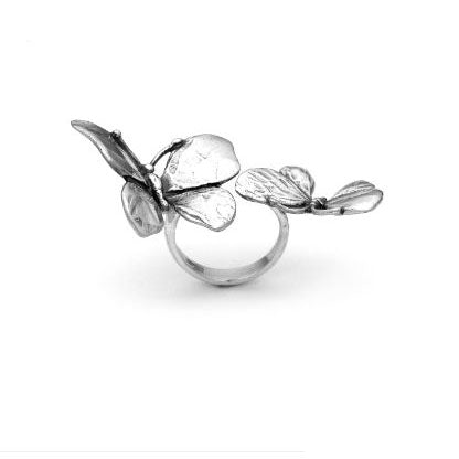 Giovanni Raspini two silver butterflies 925 9800