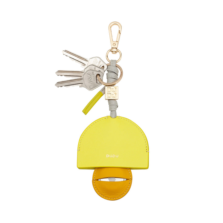 Dudu Key Ring для кожаного Airtag, Apple Air Tag Case, ноутбук, с карабинером