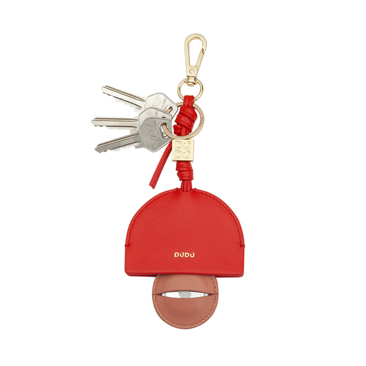 Dudu Key Ring для кожаного Airtag, Apple Air Tag Case, ноутбук, с карабинером