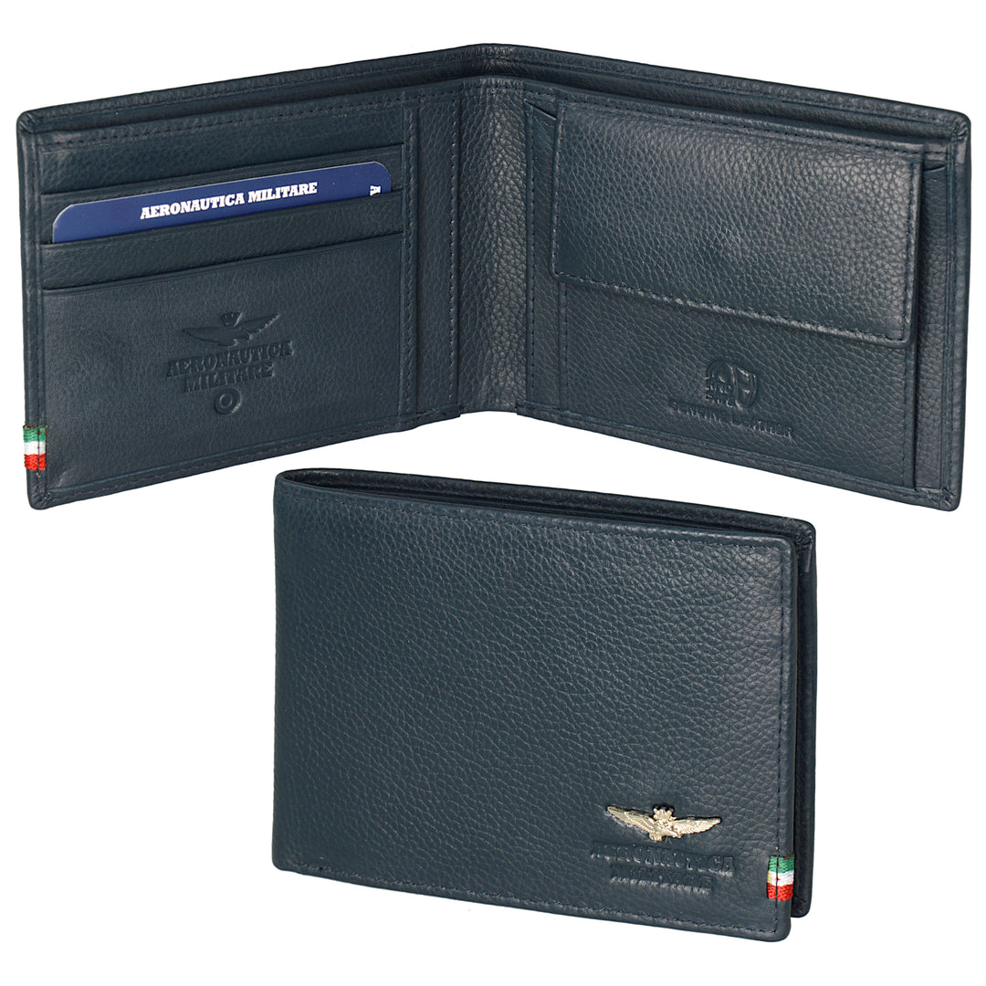 Air Force Flag portfolios with leather holder in AM102-BL leather