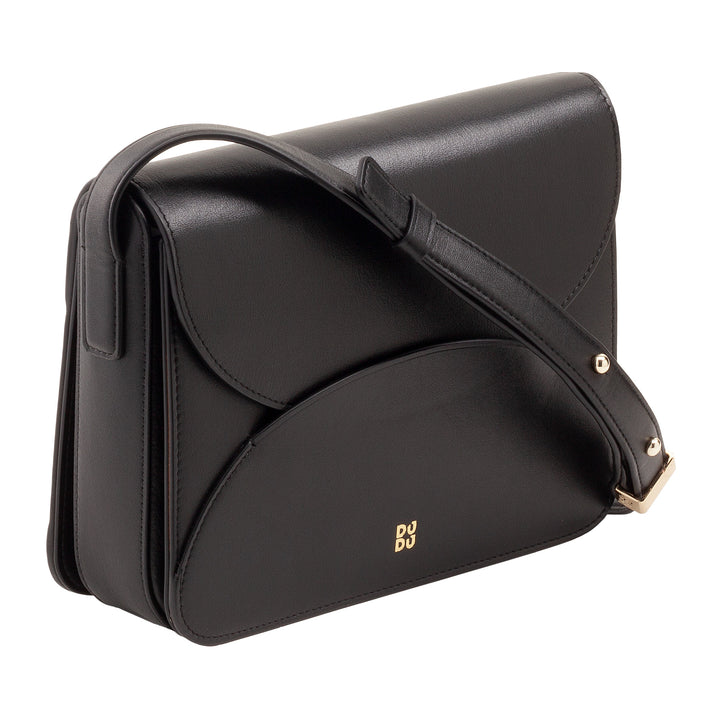 DUDU BRAKING BROW BAG Woman in leather with Envelope model flap - Elegant and versatile small bag with adjustable shoulder strap, perfect bag for every occasion