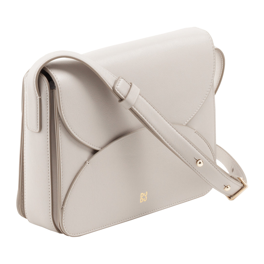 DUDU BRAKING BROW BAG Woman in leather with Envelope model flap - Elegant and versatile small bag with adjustable shoulder strap, perfect bag for every occasion