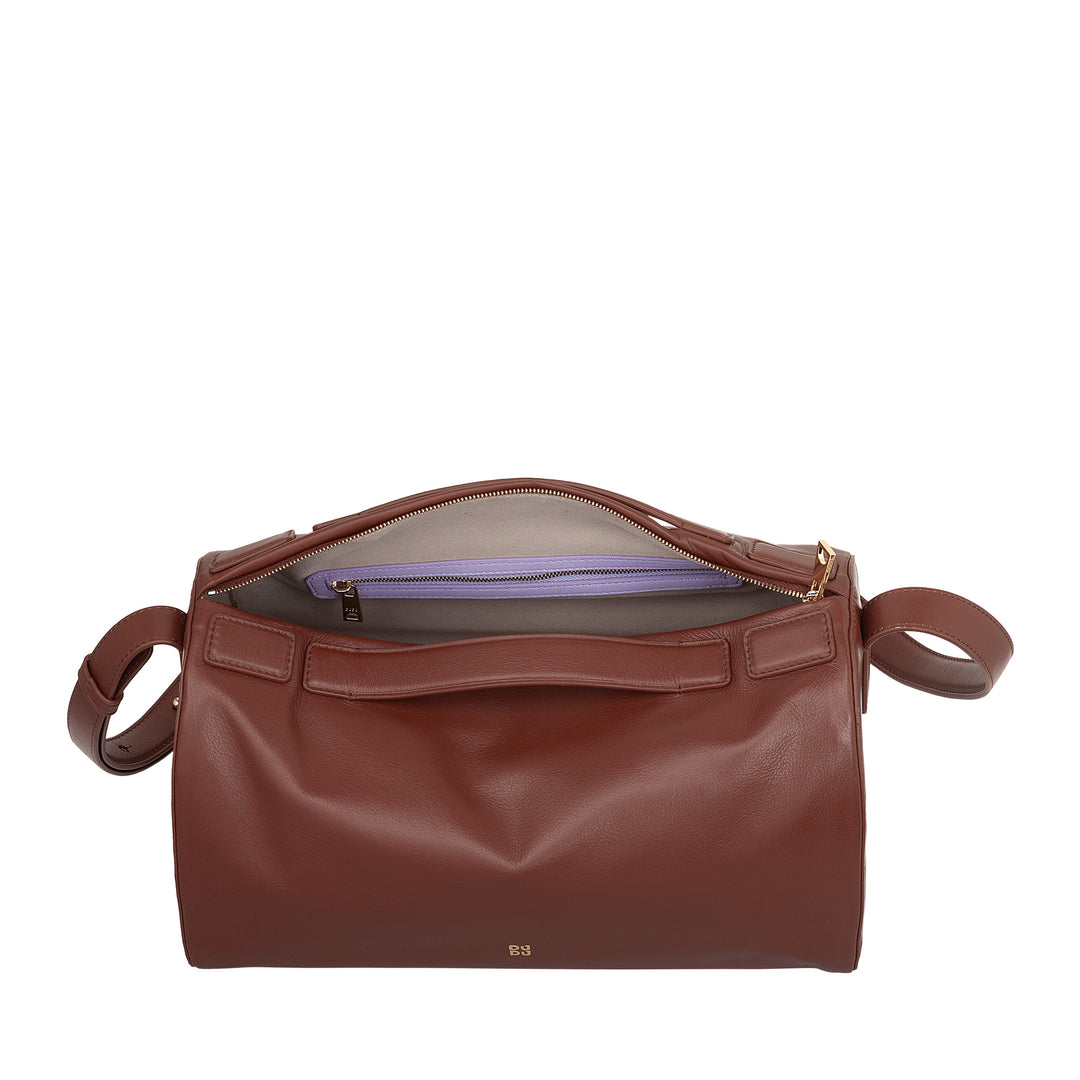 DUDU Bag Bag with leather shoulder strap - Elegant, large and spacious bag with adjustable shoulder strap for every occasion