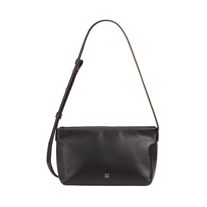 DUDU BRAKE BROW SMALL WOMAN IN SOFT LEATHER, Shoulder bag, zip closure, Elegant Sera Bags Fashion City Fashion