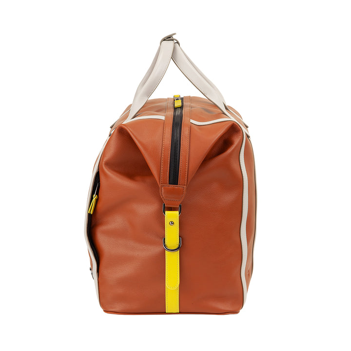 DUDU leather bag for tennis gym, 28 liters, limited edition, detachable shoulder strap, zipper closure, travel weekends, leather sports bag