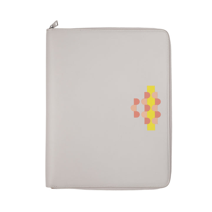 Dudu Cable Cable Cable A4 кожа в кожаном держателе TAG TAG Multi -Color Ipad Taps Taps с Zip
