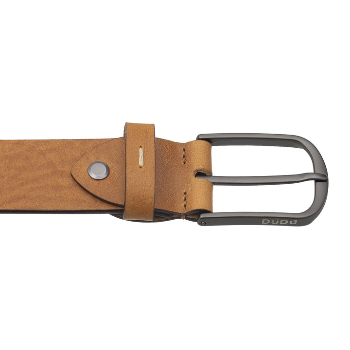 DUDU men's leather belt Vegetable leather, made in Italy, H 35mm, soft and resistant belt of high quality