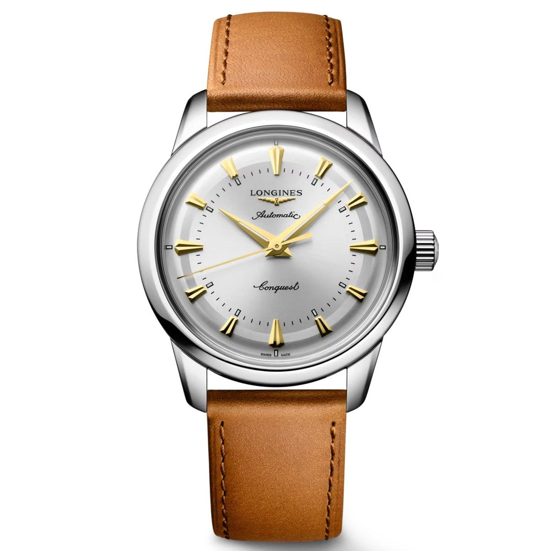 Longines orologio Conquest Heritage 38mm argento automatico acciaio L1.649.4.72.2 - Capodagli 1937