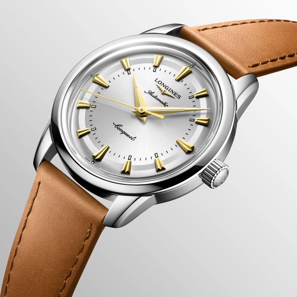 Longines orologio Conquest Heritage 38mm argento automatico acciaio L1.649.4.72.2 - Capodagli 1937