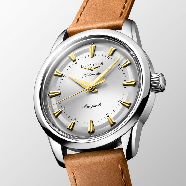 Longines orologio Conquest Heritage 38mm argento automatico acciaio L1.649.4.72.2 - Capodagli 1937