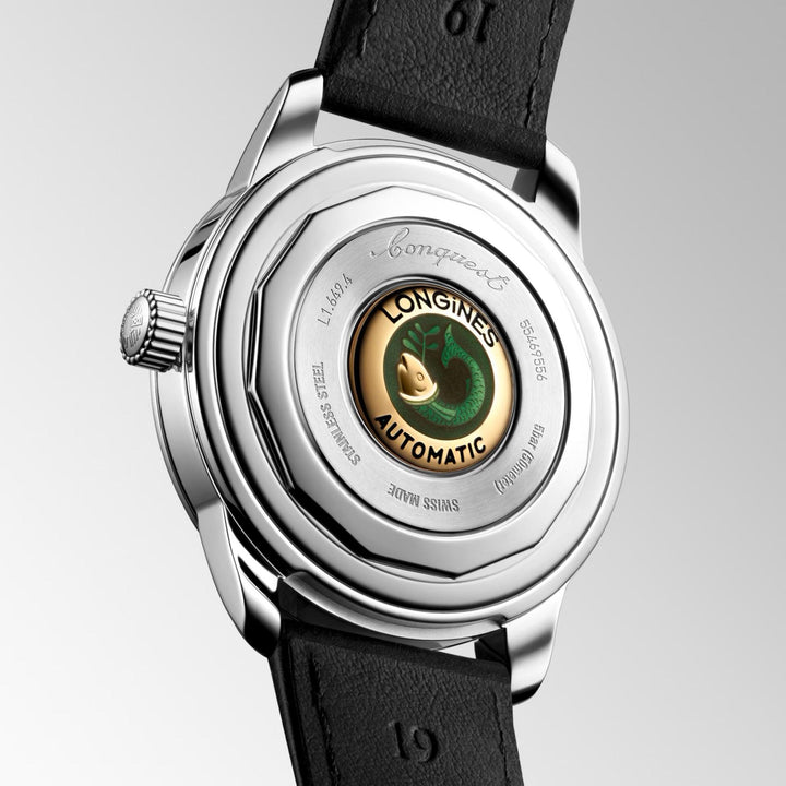 Longines orologio Conquest Heritage 38mm nero automatico acciaio L1.649.4.52.2 - Capodagli 1937