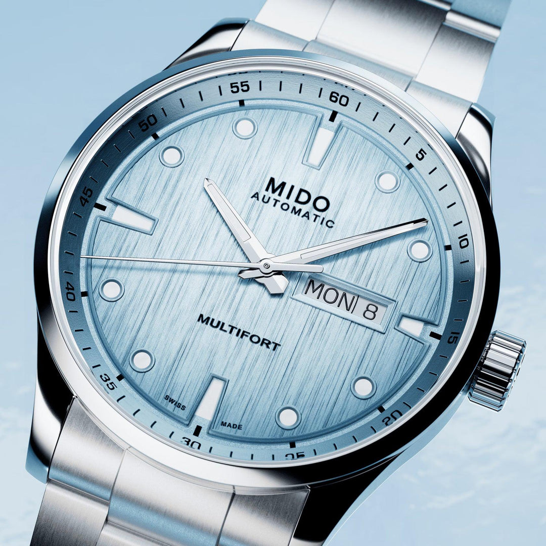 Mido orologio Multifort M Freeze 42mm turchese automatico acciaio M038.430.11.041.00 - Capodagli 1937