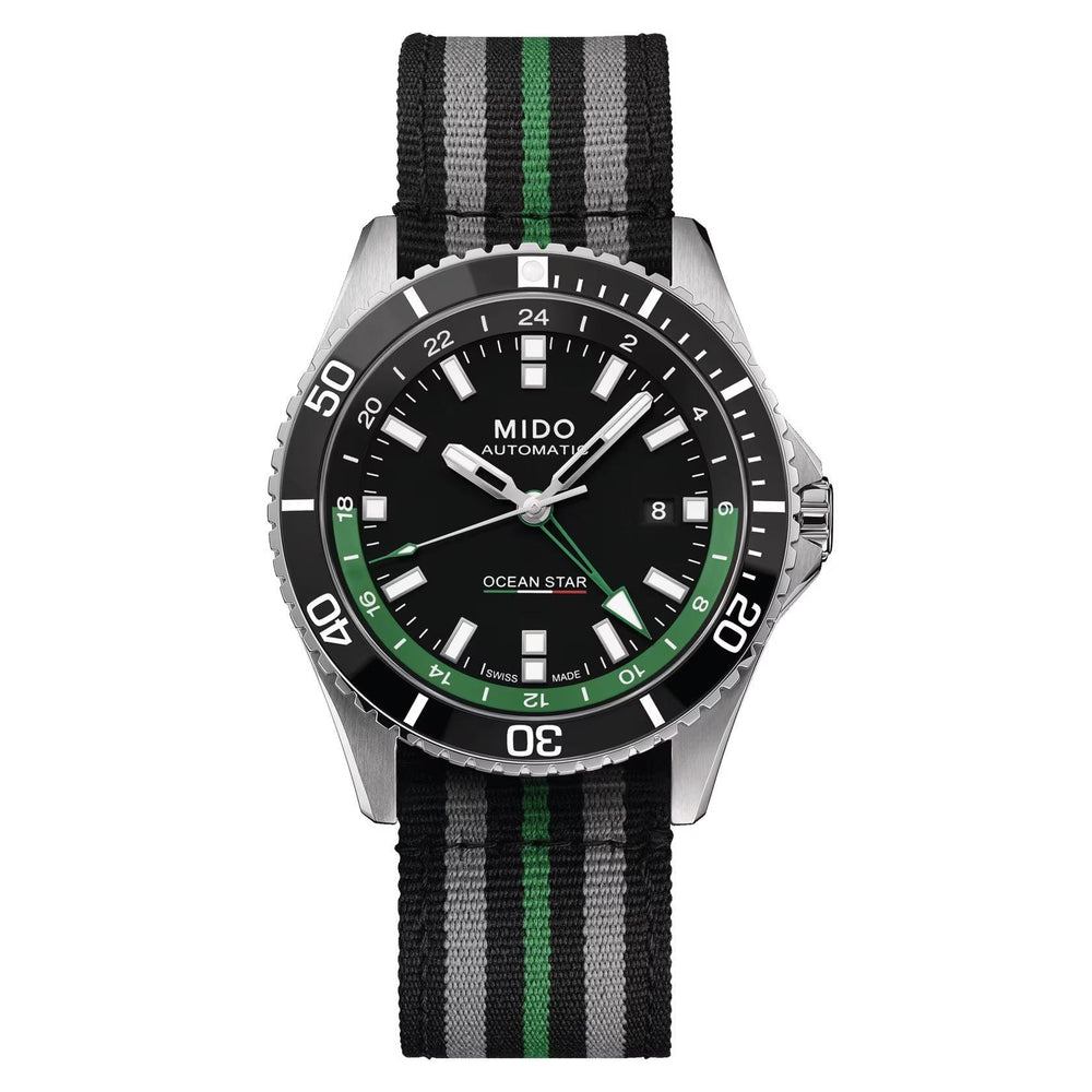 Mido orologio Ocean Star GMT 44mm nero automatico acciaio Limited Edition 000/250 M026.629.11.051.03 - Capodagli 1937