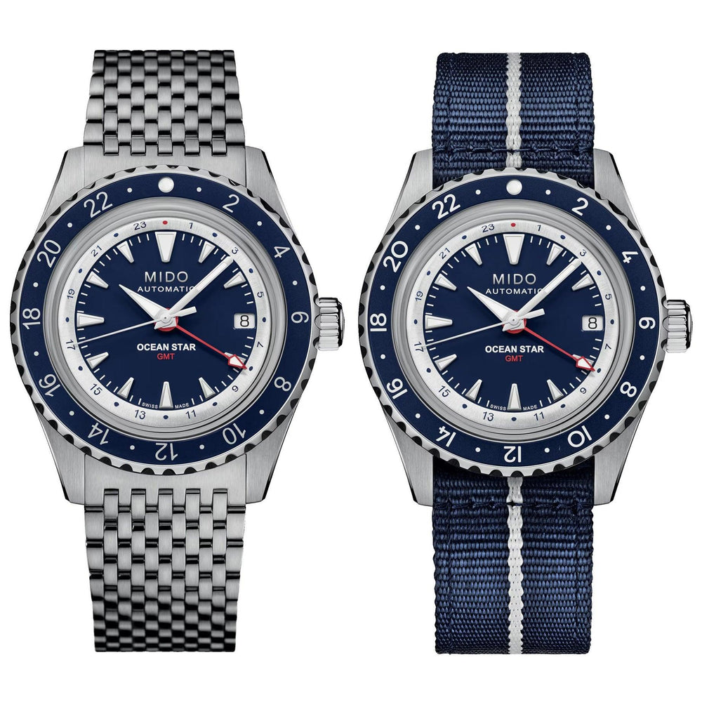 Mido orologio Ocean Star GMT edizione speciale 40mm blu automatico acciaio M026.829.18.041.00 - Capodagli 1937