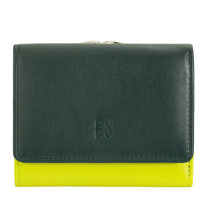 Dudu Women Small in RFID Women's Leather с Accamone Clic Clac Compact 6 Card Card Card