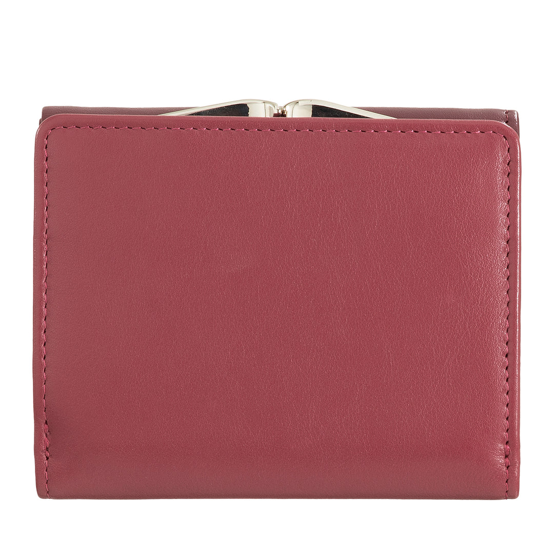 Dudu Women Small in RFID Women's Leather с Accamone Clic Clac Compact 6 Card Card Card