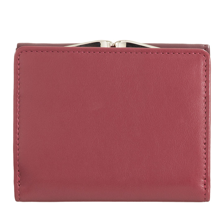 Dudu Women Small in RFID Women's Leather с Accamone Clic Clac Compact 6 Card Card Card