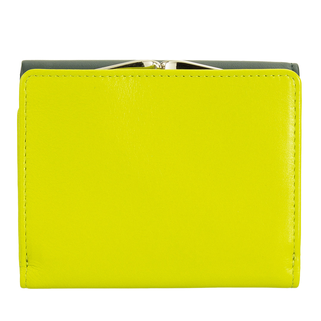 Dudu Women Small in RFID Women's Leather с Accamone Clic Clac Compact 6 Card Card Card