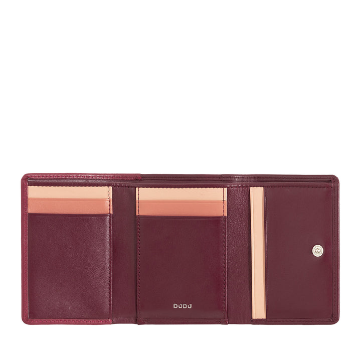 Dudu Women Small in RFID Women's Leather с Accamone Clic Clac Compact 6 Card Card Card