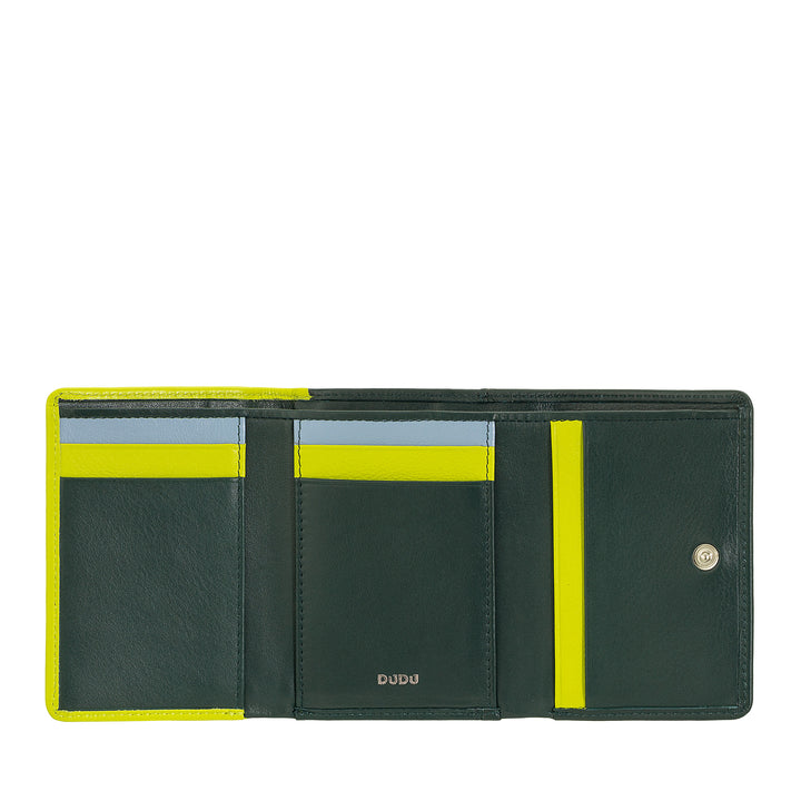 Dudu Women Small in RFID Women's Leather с Accamone Clic Clac Compact 6 Card Card Card