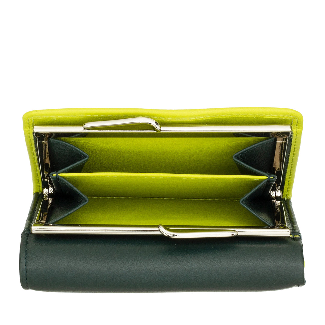 Dudu Women Small in RFID Women's Leather с Accamone Clic Clac Compact 6 Card Card Card