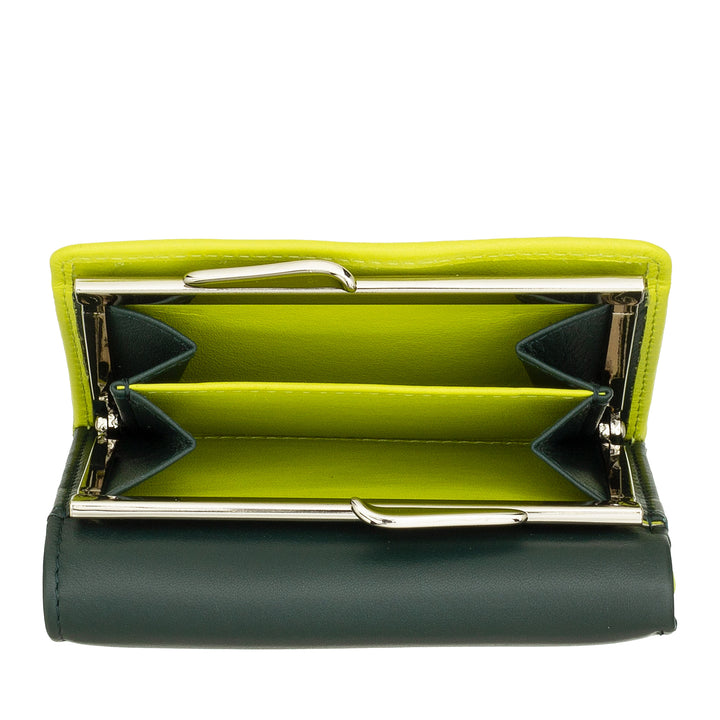 Dudu Women Small in RFID Women's Leather с Accamone Clic Clac Compact 6 Card Card Card