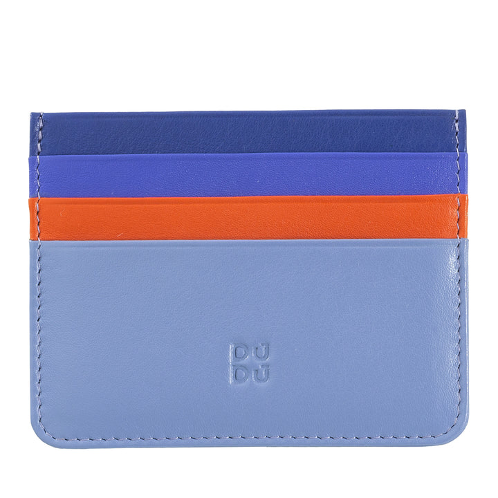 Colored credit cards in Nappa Leather 6 Dudu pockets