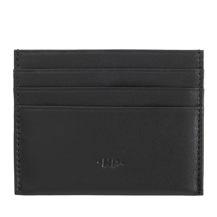 Nuvola Leather Cards Cards Men Men Men Thin Bocket -Sized в мягкой коже наппа с 6 карманами Tessere