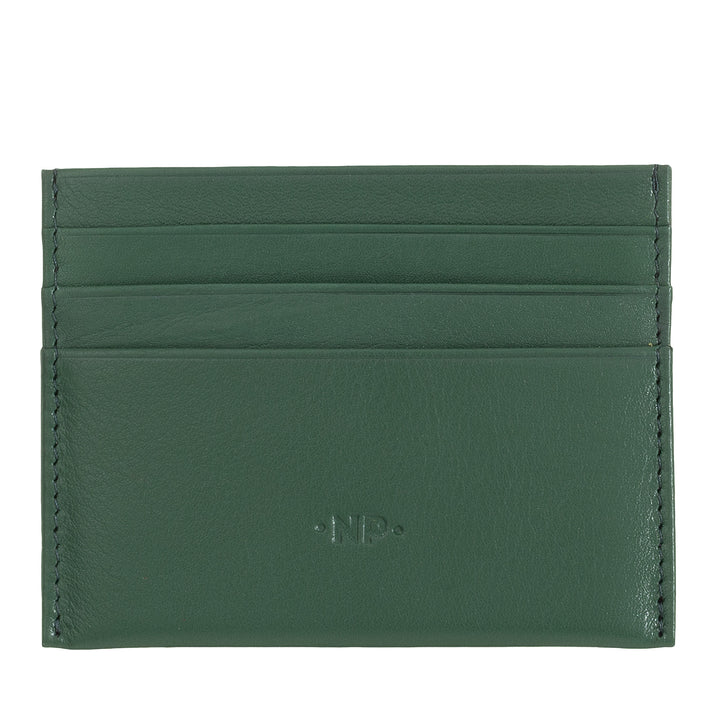 Nuvola Leather Cards Cards Men Men Men Thin Bocket -Sized в мягкой коже наппа с 6 карманами Tessere