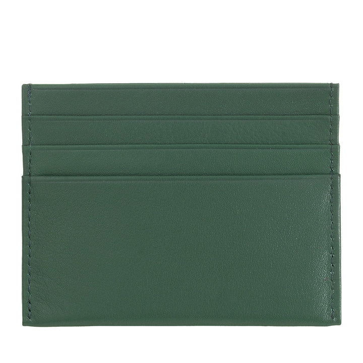 Nuvola Leather Cards Cards Men Men Men Thin Bocket -Sized в мягкой коже наппа с 6 карманами Tessere
